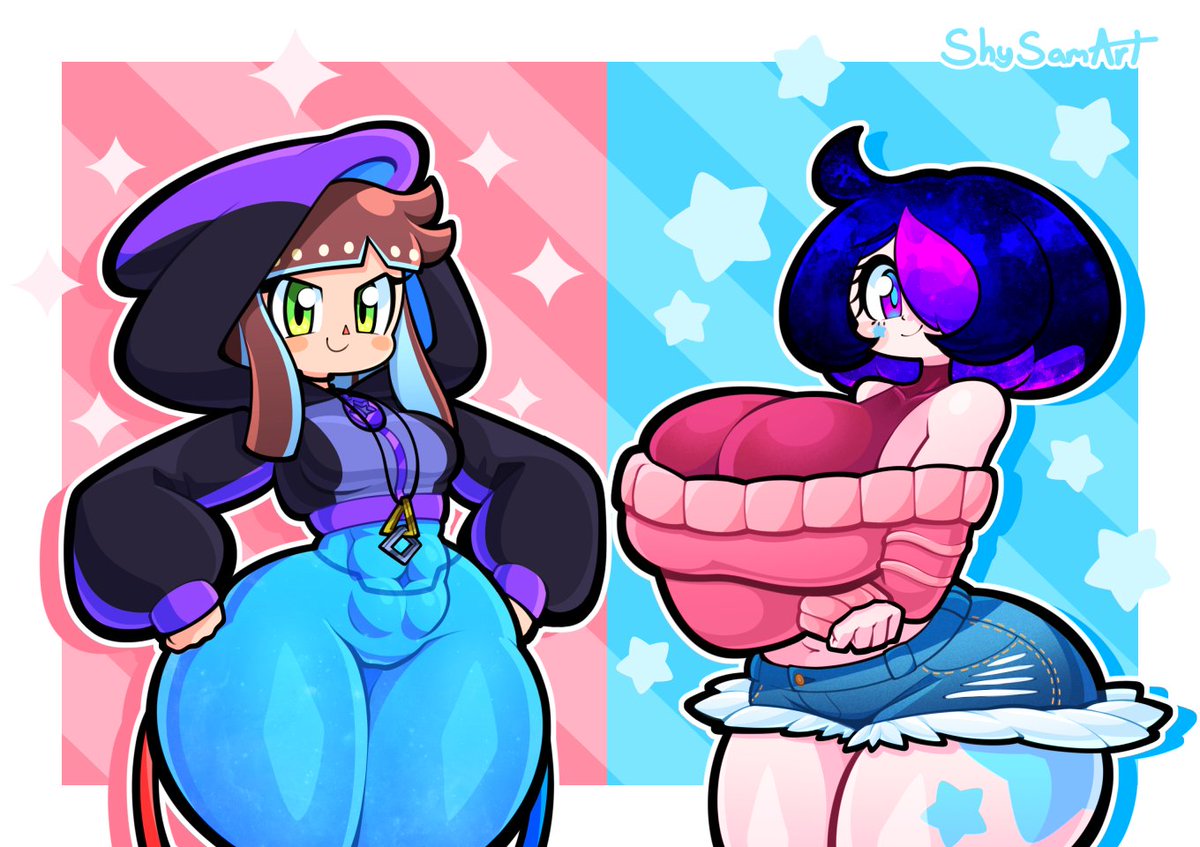 Angel and Zumi swapped their outfits for a day! 🩷 🩵

Happy Birthday <a href="/Pachislot2/">Pachi 🍓</a>!!! 🎉