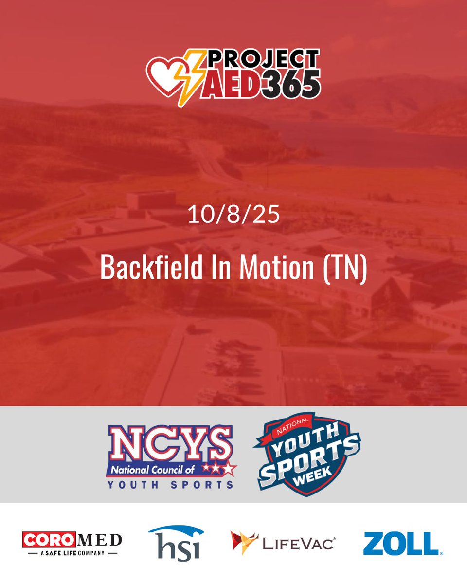 🏆 We’re honored to join #ProjectAED365 and #SafetyFirst this #NYSW! Our new AED + emergency training means we’re ready when seconds count. Huge thanks to @CoroMed @HSI_Emergency_Care <a href="/LifeVac/">LifeVac</a> @ZOLLPublicSafety and <a href="/youthsportsNCYS/">NCYS, Wayne B. Moss, Executive Director</a>! #YouthSports #AnAEDADay
