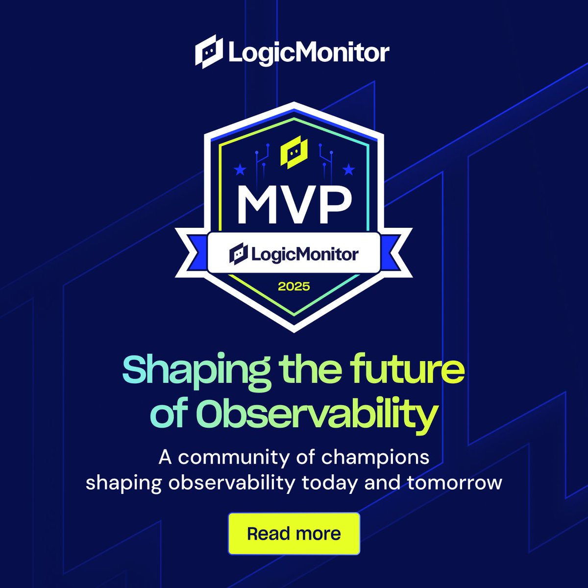 LogicMonitor's tweet image. Meet the very first LogicMonitor MVPs: #observability leaders who push limits, share what they know, and help shape the future of our platform—and the practice of #o11y itself.

Read more: ow.ly/GQ3p50X6uEp
