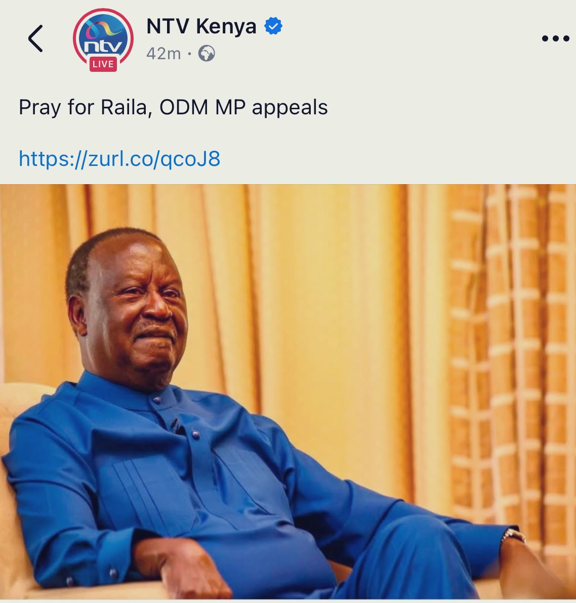 So they have admitted that he’s sick?