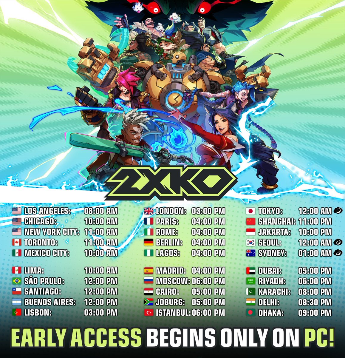 2XKO'nin Early Access'i sadece PC'de başlıyor. TSİ 7 Ekim 18:00.
Warwick'in de EA kadrosunda olması bekleniyor.