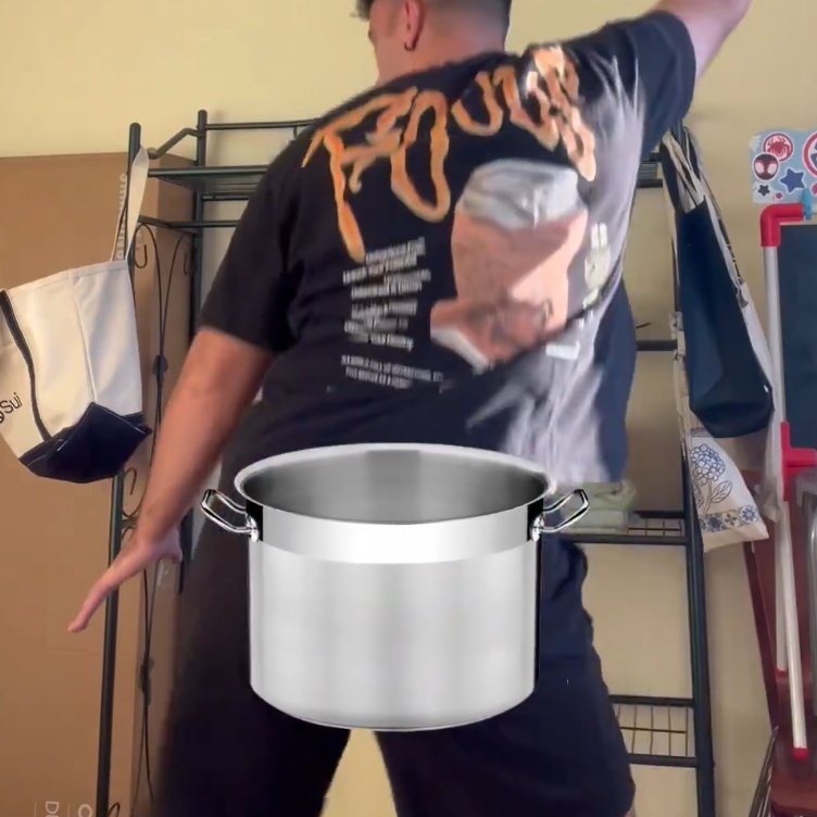 Humorous image of crypto rug pull simulation with a pot