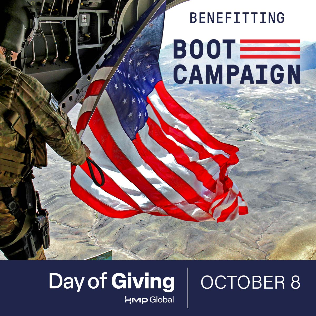 CIO_Oncology's tweet image. Every pair of combat boots tells a story of sacrifice. This #DayOfGiving (Oct 8), HMP Global is raising funds for @BootCampaign to honor our nation’s heroes. Make every step count → hubs.ly/Q03LqBW20   

#BootCampaign #SupportVeterans #DayOfGiving #CIO2025