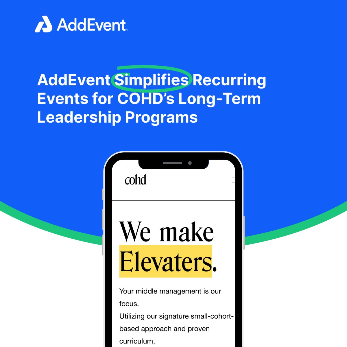 AddEvent_Inc's tweet image. COHD turned 30+ scheduling emails into 1 simple calendar.
With AddEvent, clients subscribe once &amp;amp; get automatic updates. No inbox chaos, just a smoother experience.

Read the full story: eu1.hubs.ly/H0ntWdS0

#leadershipdevelopment #eventtech