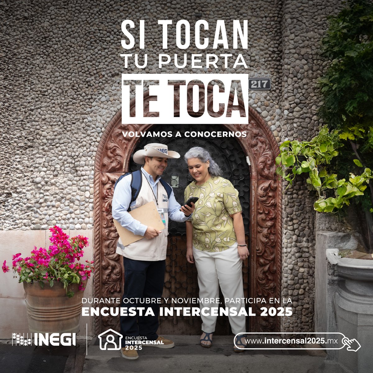 AsocHotelesCDMX's tweet photo. 🤝De octubre a noviembre, INEGI te invita a participar en la Encuesta Intercensal 2025.
Tu información es invaluable y confidencial.
Si tocan tu puerta, TE TOCA😉
#SoyCDMX #AHCM #INEGI #EncuestaIntercensal2025 #INEGIInforma #VolvamosAConocernos #SiTocanTuPuertaTeToca https://t.co/LIxf9SZkF6