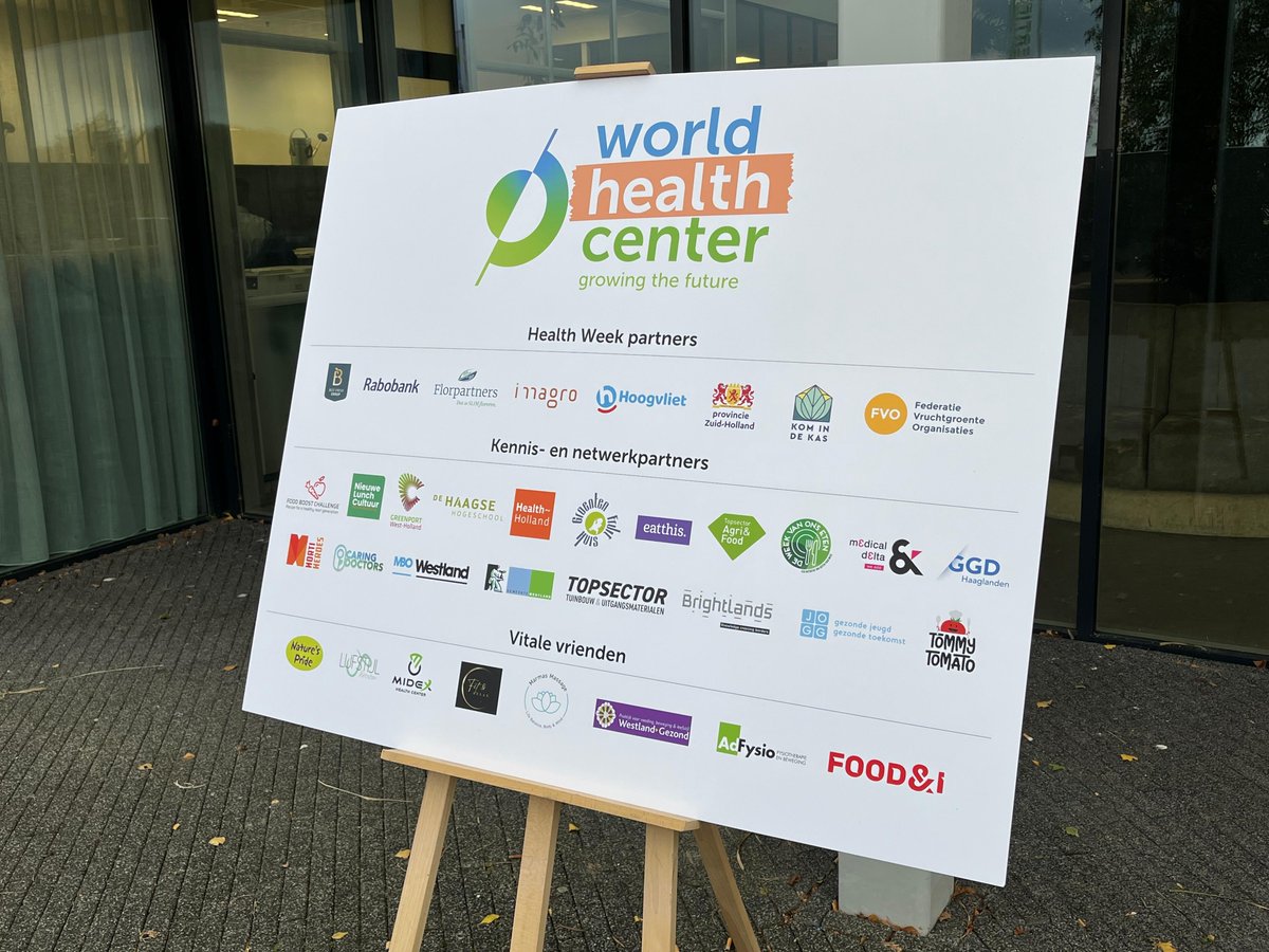 Van 6 t/m 10 oktober staat World Horti Center volledig in het teken van gezondheid, voeding en beweging tijdens de eerste editie van de Health Week. 🏋️🍊👩‍⚕️ Vanmorgen werd de week afgetrapt met de onthulling van ons aangepaste logo. Hele persbericht 👉 worldhorticenter.nl/news/world-hor…