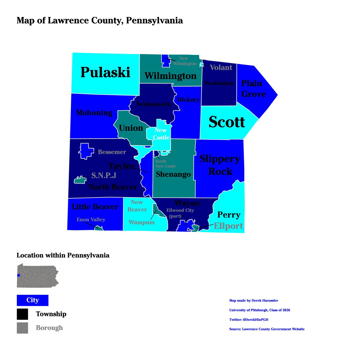 DerekHinPGH's tweet image. 2020-2024 United States Presidential Election Results, Swings, + Trends in Lawrence County, Pennsylvania, + Map of Lawrence County, Pennsylvania