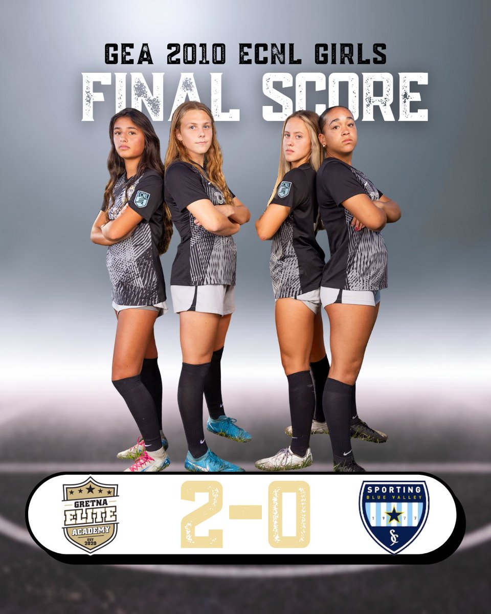 Great weekend 2-0 win against Sporting Blue Valley! Goals scored by <a href="/yirah_sears4/">Yirah Sears</a> and Gianna  DeFini! <a href="/GEA_ECNL/">Gretna Elite Academy ECNL</a> <a href="/GretnaEliteAcad/">Gretna Elite Academy</a> <a href="/ECNLgirls/">ECNL Girls</a> #LeadersPlayHere