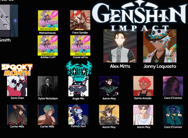 kj_creed's tweet photo. OFFICIAL VOICES SNEAK PEEK #1
Ifa, Guangzhi #GenshinImpact
Mud #TheGaslightDistrict
Levi #zippedup
Leon #spookymonth
And many, many more! 2 DAYS until you can get your favorite characters to say whatever you want!
#VoiceActorsforPalestine https://t.co/xr18UIHoEN