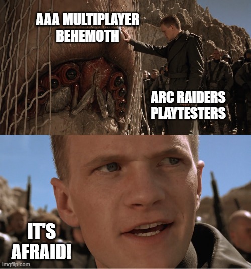 Both Battlefield 6 and Black Ops 7 censoring the word 'Arc Raiders' in chat?

Hoo boy. Seems like someone's a little scared (: