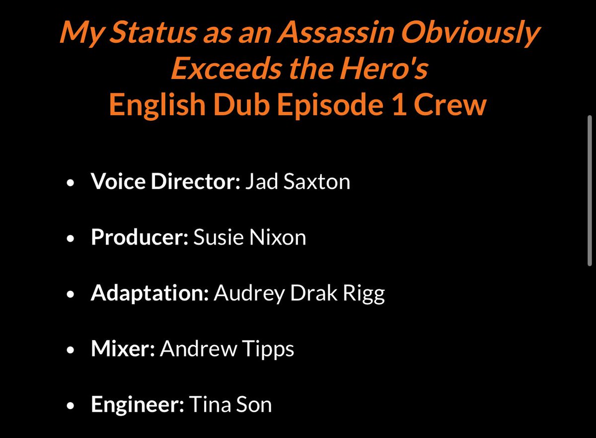 SO excited to join this cast as Shiori🩷 premiering today on, yep you guessed it, Crunchyroll🫶🏻 

And a special thank you to our director Jad Saxton and the rest of our awesome crew.