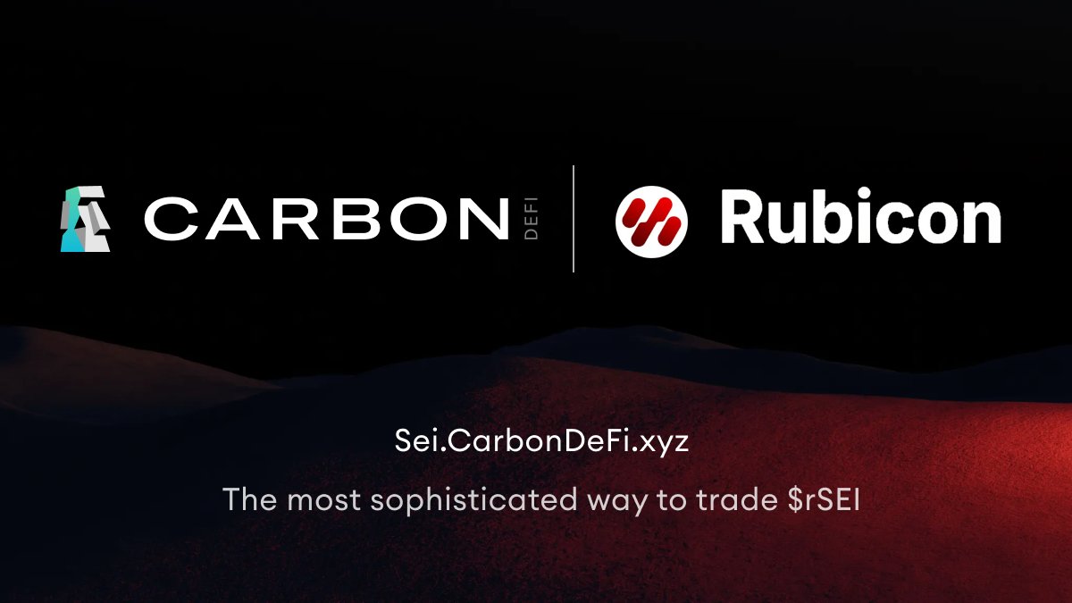 Coming Soon! ™️

DeFi users on <a href="/SeiNetwork/">Sei</a> will be staking $SEI with <a href="/RubiconStaking/">Rubicon</a>, receiving $rSEI — the native LST of Sei — and trading with precision on <a href="/CarbonDeFixyz/">Carbon DeFi</a> 🗿

A collaboration built around smarter liquidity strategies, advanced order types, and active fulfillment