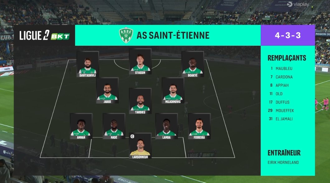 foet247europa's tweet image. Zuriko Davitashvili scored a brace as Saint-Étienne beat Montpellier 2-0. #MHSCASSE