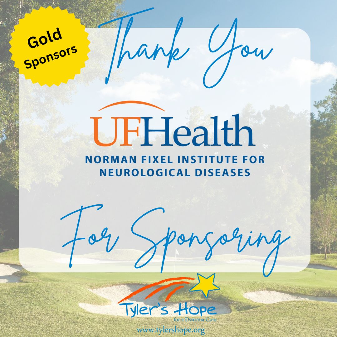 TylersHope's tweet photo. ๐ Huge thanks to our Gold Sponsor, UF Health Norman Fixel Institute for Neurological Diseases! Your partnership helps drive research, awareness & hope for those living with dystonia. ๐
#TylersHope #HopeWeekend #UFHealth #FundACure #DystoniaAwareness https://t.co/YtiWtQxAD6