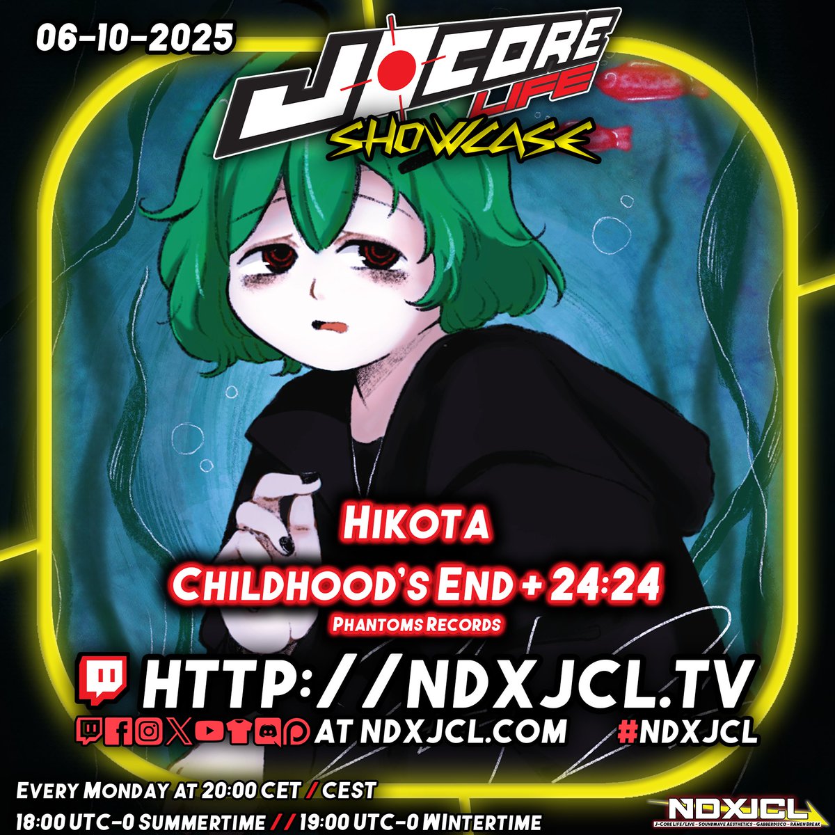 NeodashZerox's tweet image. We are late due to a technical difficulty, but J-Core Life is now live. Today having and listening to a showcase of &quot;Hikota - Childhood&apos;s End + 24:24&quot;

Come join the show now at ndxjcl.tv