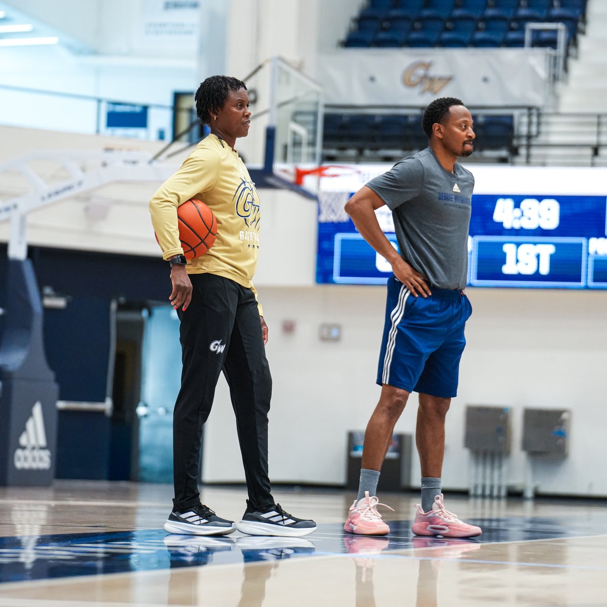 GW_WBB's tweet photo. Wishing a happy National Coaches Day to the leaders of our program! 👊🏀

#RaiseHigh https://t.co/Oxpb8RbTkN