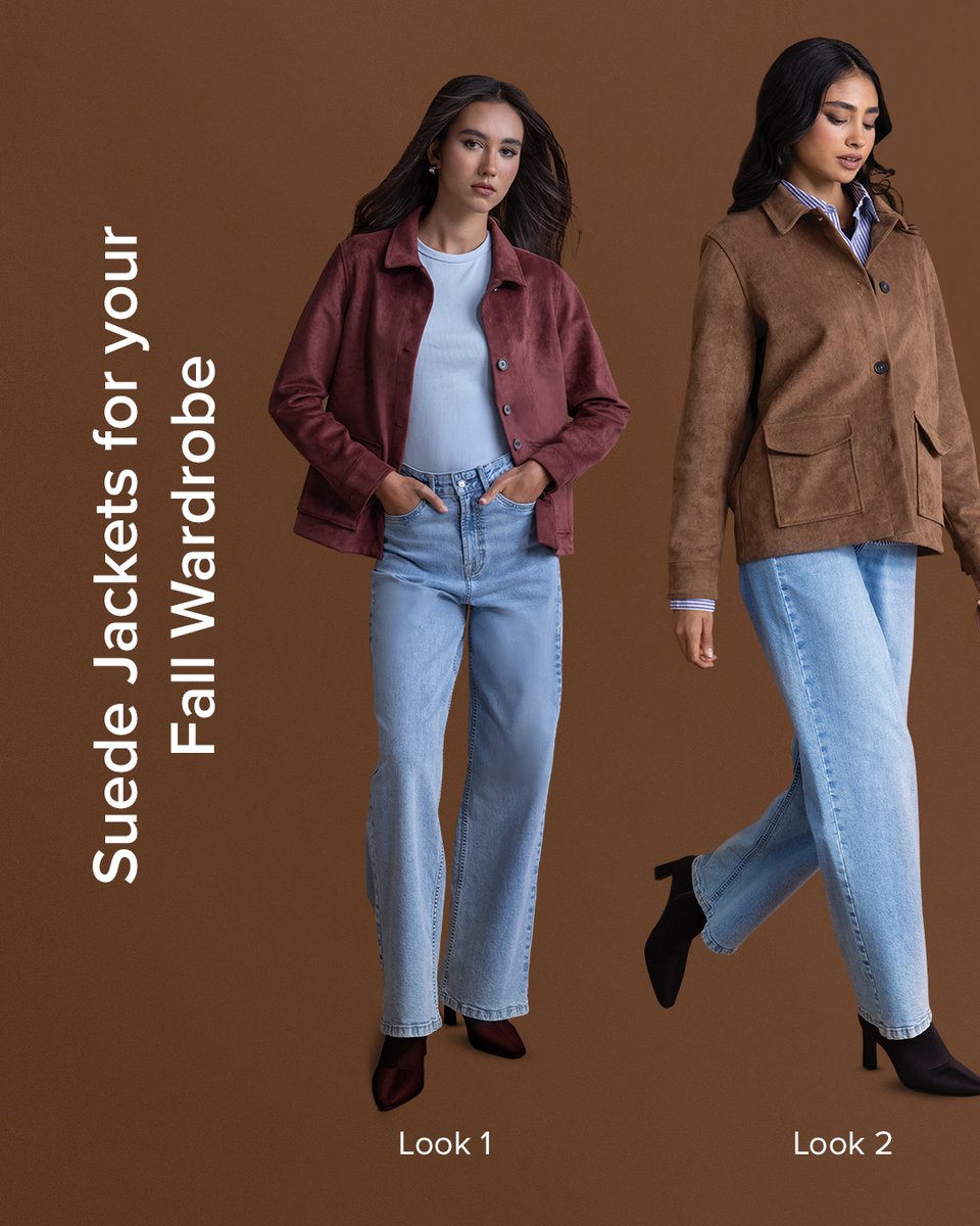maxfashionMENA's tweet photo. Fall’s texture of choice? Suede.
Red, brown, blue, beige - pick your favorite.

#MaxFashion #MyMaxStyle #FallInStyle #FallLayers #SuedeSeason #OOTDInspo https://t.co/0eRmJNxhhl