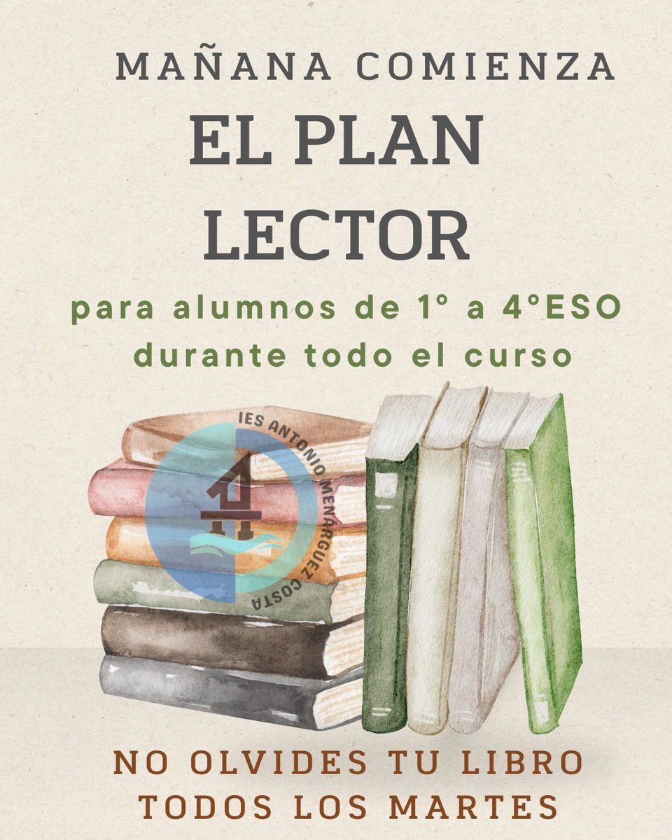 Plan lector 25/26.
#JuntosHacemosMenárguez