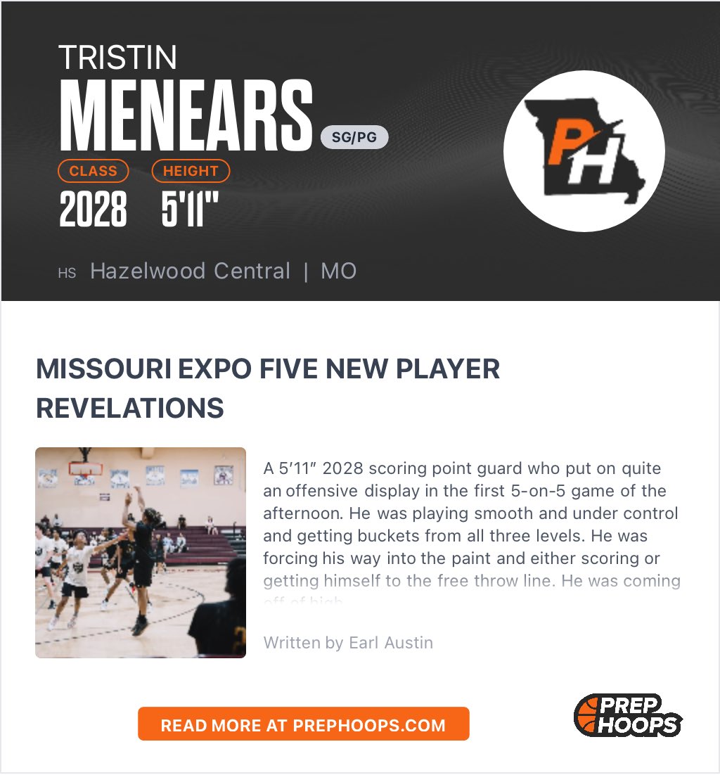 tmenears_1's tweet photo. Thank you @PrepHoopsMO @earlaustinjr @PrepHoops for the write up ! https://t.co/HsSiqDr1Q3