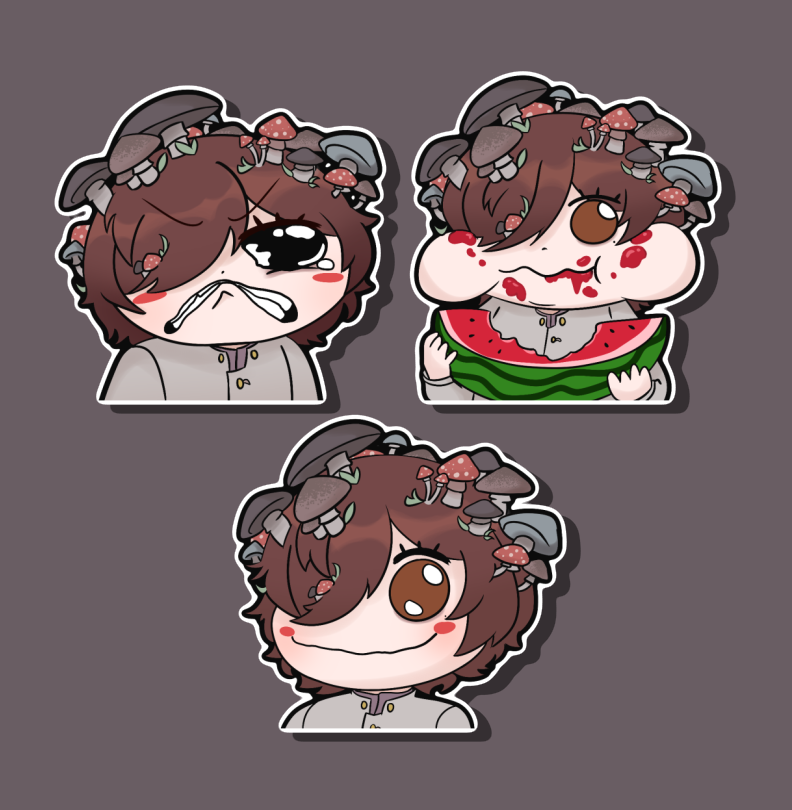 New osana reimu style emotes for <a href="/Morelshroomer/">Morel |モレル🍄♥️</a> thanks for commissioning!