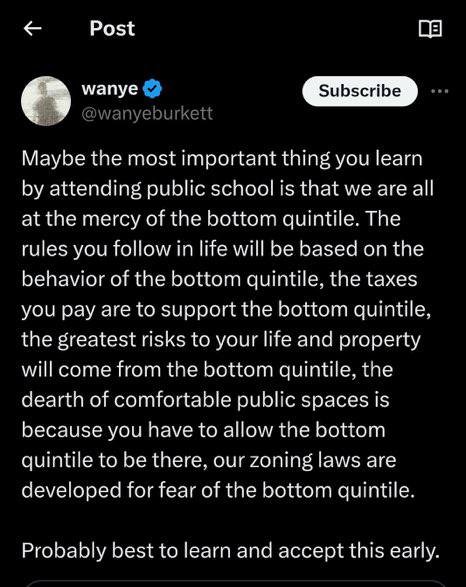 RusGarbageHuman's tweet image. We are at the mercy of the bottom quintile, every single day: