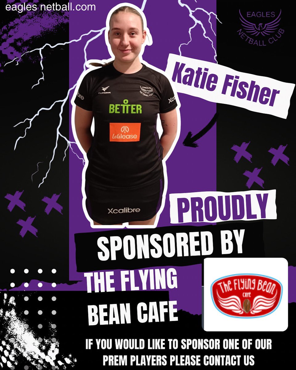 SPONSOR ALERT!
Our dynamic defender <a href="/K_Fisher21/">Katie Fisher</a> is sponsored by Flying Bean Cafe for this season. So grateful for your support 🫶🏼💜