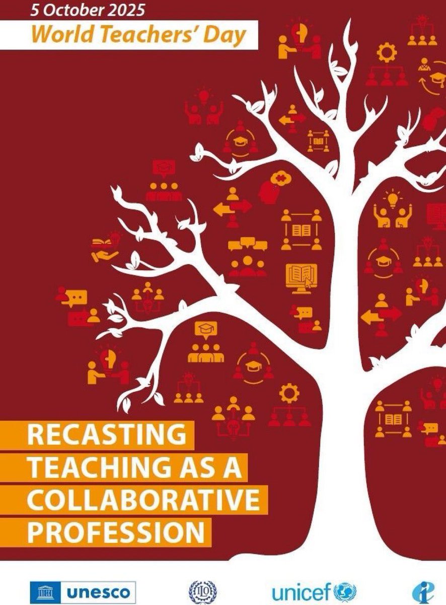 Tigray_3's tweet image. Today is #WorldTeachersDay
@UN reminds us that teaching must be collaborative — rooted in solidarity, dignity, and shared purpose.
Yet in Tigray, 2 million children remain out of school, &amp;amp; teachers work in isolation, unpaid, and unseen
#RecastEducation #JusticeForTigray
@Tigray_3