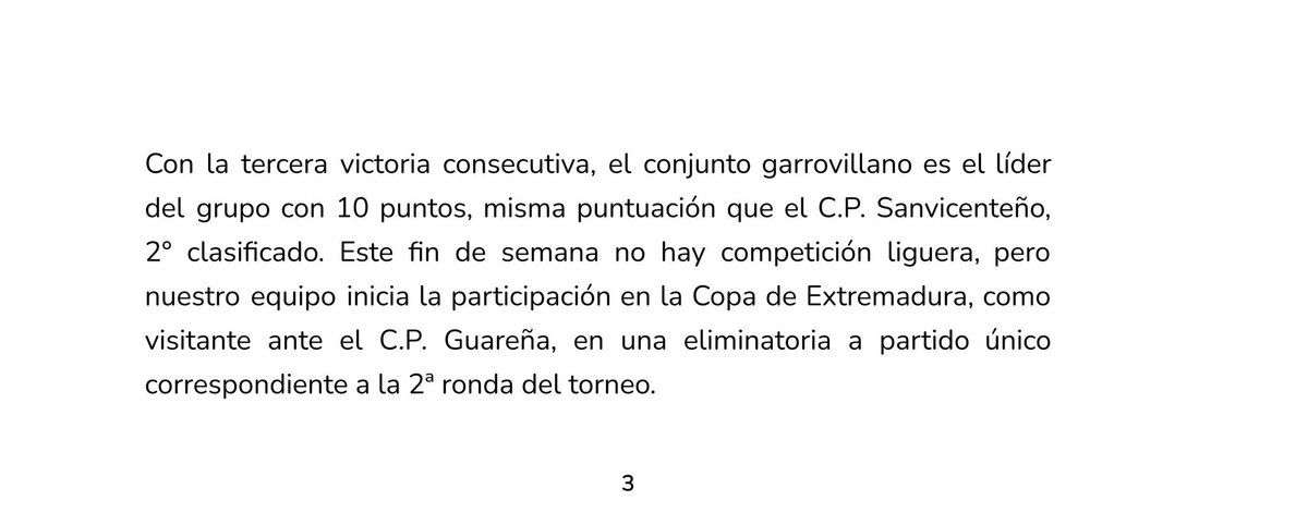 🔹CRÓNICA DEL PARTIDO 

📅 PRIMERA DIVISIÓN EXTREMEÑA 2025/2026 - GRUPO 2 - JORNADA 4 

<a href="/SCGarrovilla/">S. C. La Garrovilla</a>                    4️⃣
<a href="/UDTalaveraReal/">UDTalavera</a>             0️⃣ 

🙌 LIDERATO DE BUEN EJERCICIO COLECTIVO