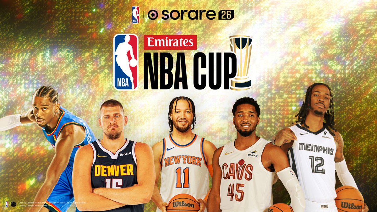 The Emirates NBA Cup 2025 Is Coming to Sorare✨

💰 $30K in cash and ETH prizes for SR + U Championship
🏀 Hot Streaks 5x Multiplier (GW 4 -&gt; GW 12)
🎯 Early Access Cards with chance of a Special Edition

The countdown is on. Dive in now 👇
go.sorare.com/jprfk