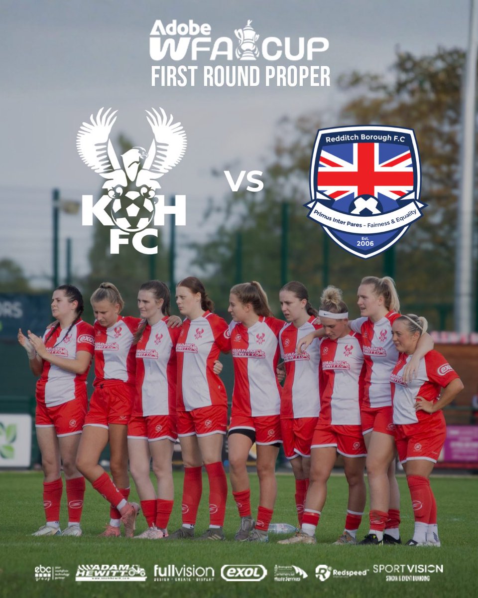 harrierswomen's tweet photo. 𝑭𝒊𝒓𝒔𝒕 𝑹𝒐𝒖𝒏𝒅 𝑷𝒓𝒐𝒑𝒆𝒓 𝑫𝒓𝒂𝒘 🏆
We have been drawn to face Redditch Borough FC in a home tie in the @AdobeWFACup First Round Proper. 

Details for this fixture will be released in due course. 

#Harriers 🦅 https://t.co/o7wMcyt2TV