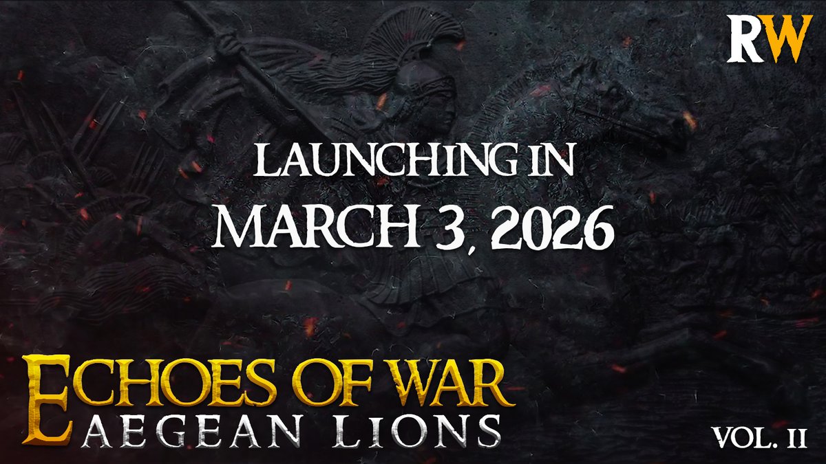 ResinWarfare's tweet photo. Something big is coming... 

A new volume of our Echoes of War line!  

Once again, the battlefields of the past will tremble with an epic collection of ancient factions.  

Want to know more?  

https://t.co/ZNVQxHQXt5 https://t.co/bLKCYGPAmr