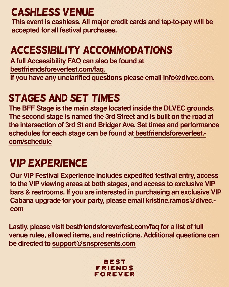 Best Friends Forever Festival tweet media