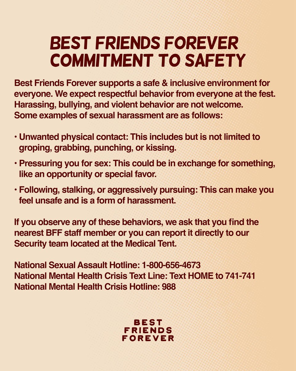 Best Friends Forever Festival tweet media