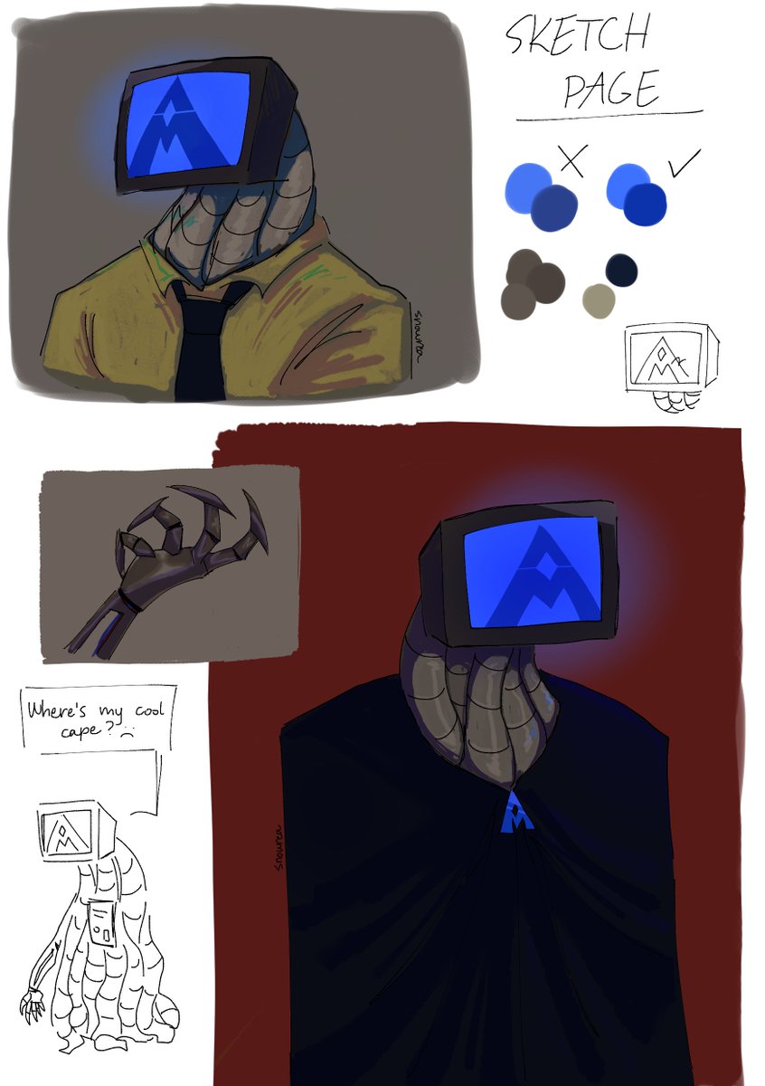 snowrea_'s tweet photo. AM sketches
#ihnmaims #alliedmastercomputer #art https://t.co/BD2dRoUSdF