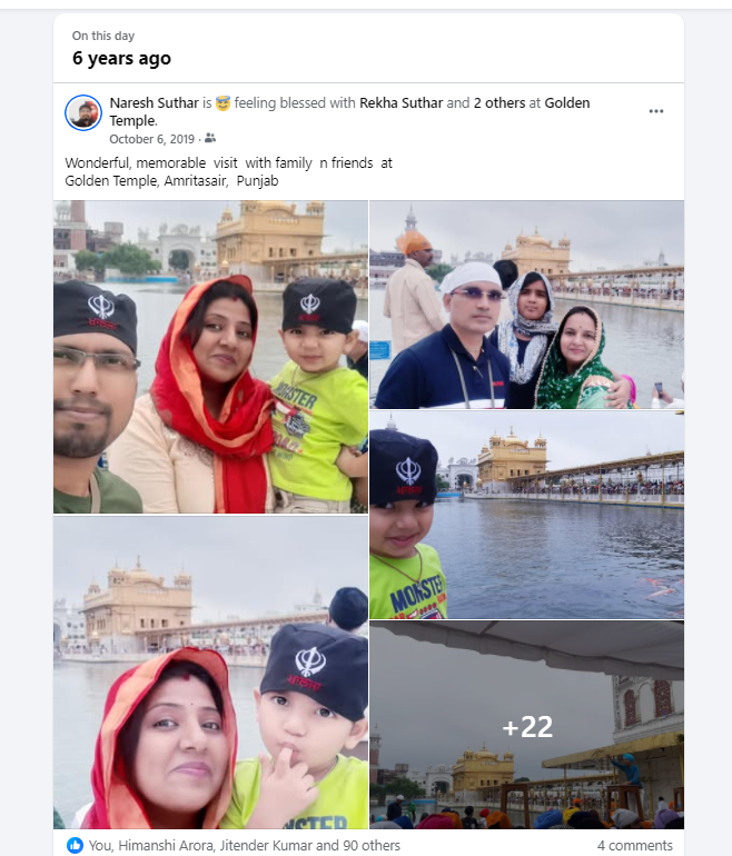 nbsuthar's tweet photo. Wonderful, memorable  visit  with family  n friends  at
Golden Temple,❤️🎯 https://t.co/26TnKENTqp