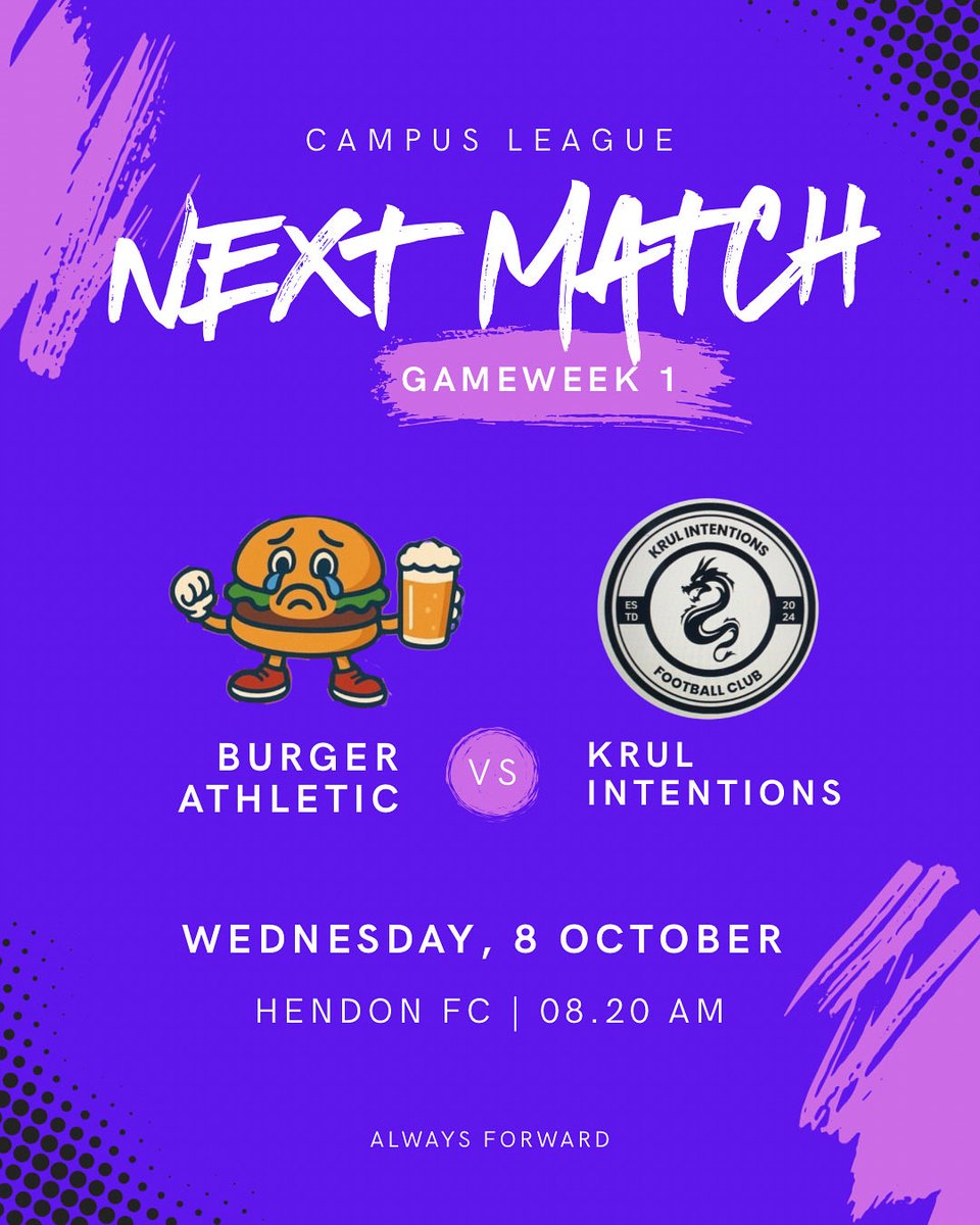 BurgerAthletic's tweet image. Krul Intentions up first for us 

Let’s make it happen 👊

#BurgerAthletic #BAFC