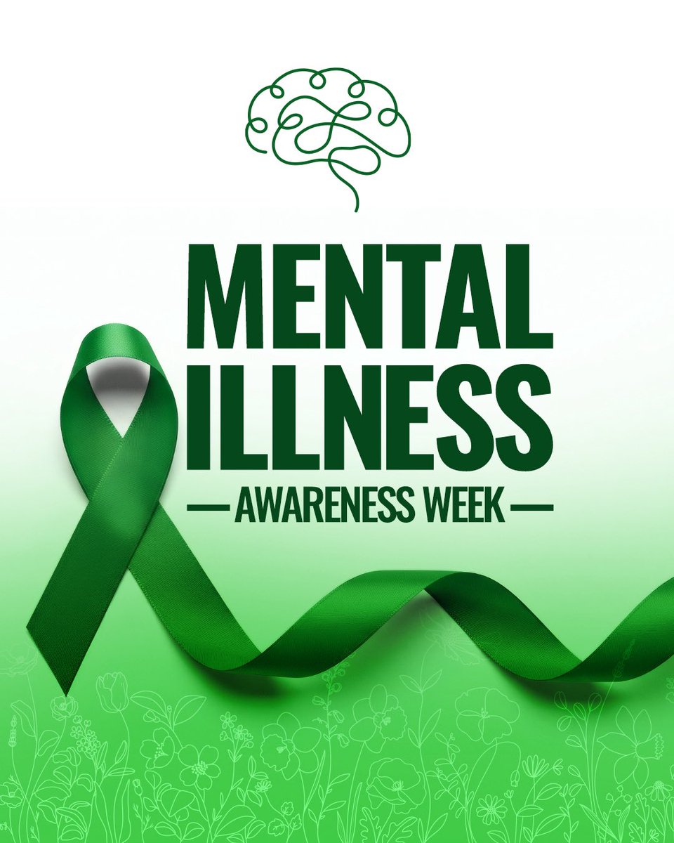October 6-12 is Mental Illness Awareness Week - a reminder of the importance of prioritizing our mental health and wellness.

Let’s keep the conversation going and stand together for those who need it. 

You are not alone!

Please reach out if you need help:
➡️ Mental Health Help