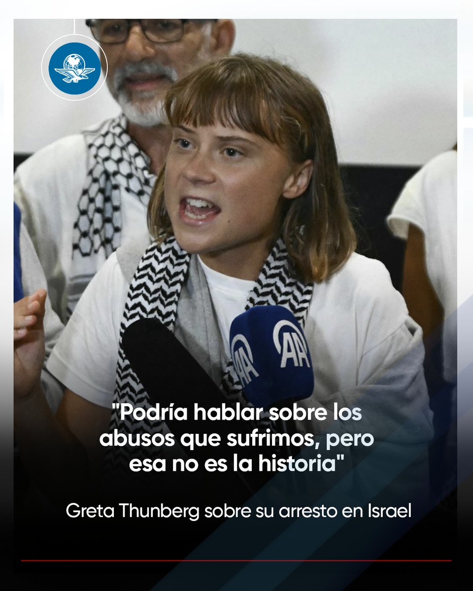 🔴 Tras ser deportada, Greta Thunberg denuncia que Israel intenta "eliminar a toda población" de Gaza eluniversal.com.mx/mundo/greta-th…