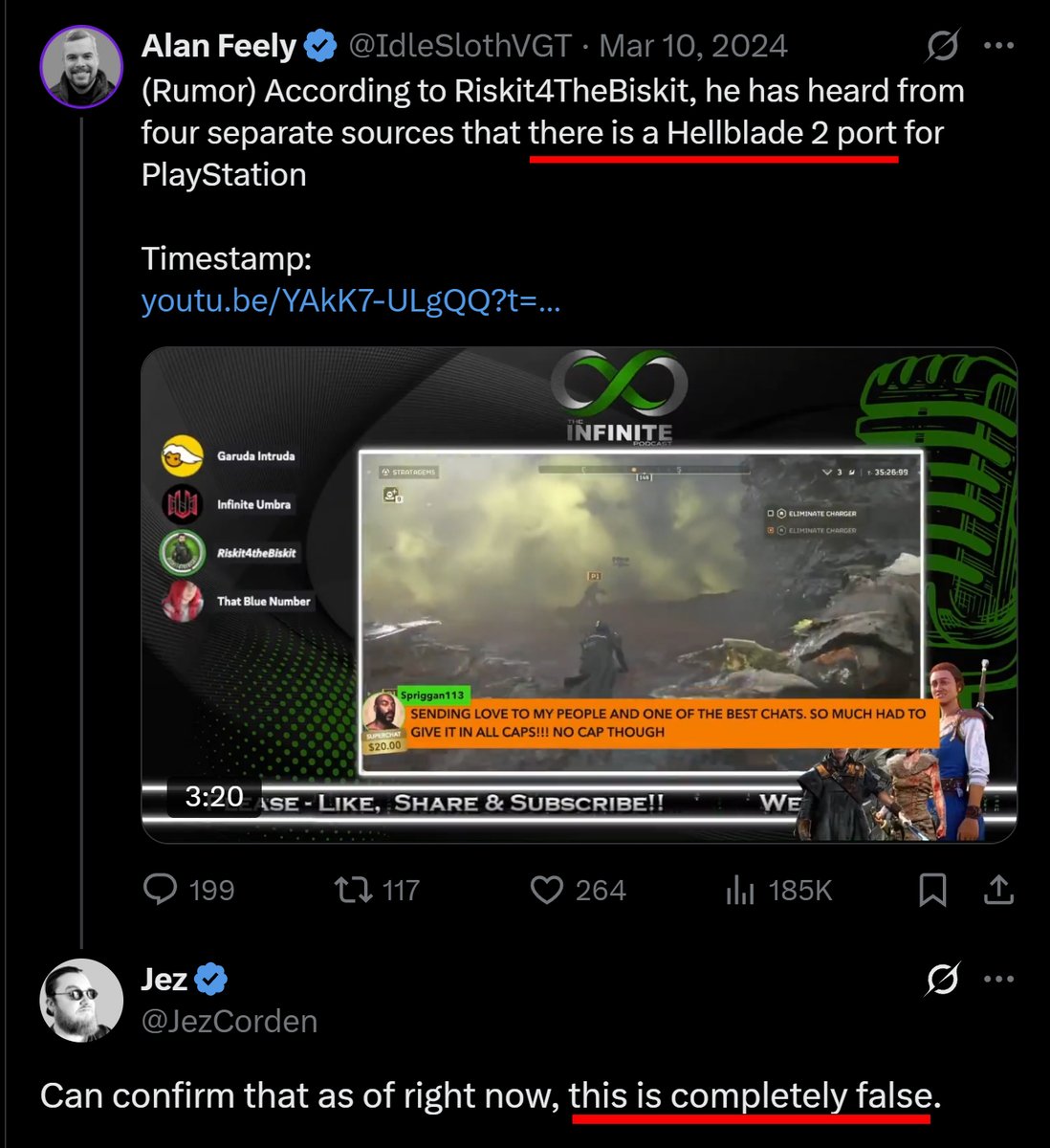 James tweet media
