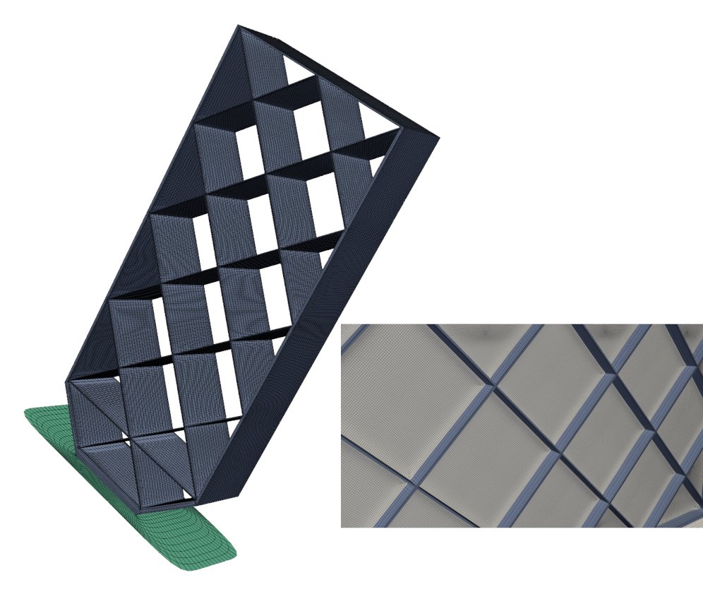 GridPromesh's tweet image. 🛰️ Control Surface Analysis – Grid Fin
Structured multiblock mesh captures separation, shocks, boundary layers &amp;amp; wakes for precise CFD.

GridPro ensures orthogonality, smooth transitions &amp;amp; high-quality grids for extreme aero conditions.

#CFD #SpaceTech #GridPro #Aerospace
