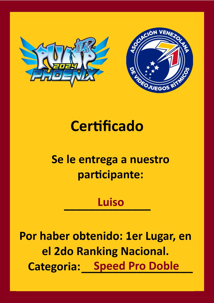 De la mano del 2do Ranking Nacional de Piu Venezuela, no habia tenido un enfrentamiento tan directo con alguien así, en tanto tiempo.

Felicito a <a href="/itsdarious555/">itsdarious555 🇻🇪</a> por su Primer Lugar en Speed Profesional. Hay mucho que entrenar y que mejorar 💪