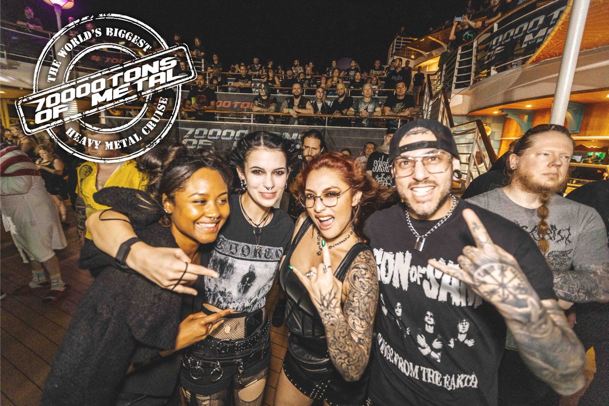 The time onboard #70000TONS OF METAL is the time to get crazy with other Sailors!

Looking forward to being part of it? 

Photo Credits: Mihaela Petrescu

#MetalCruise