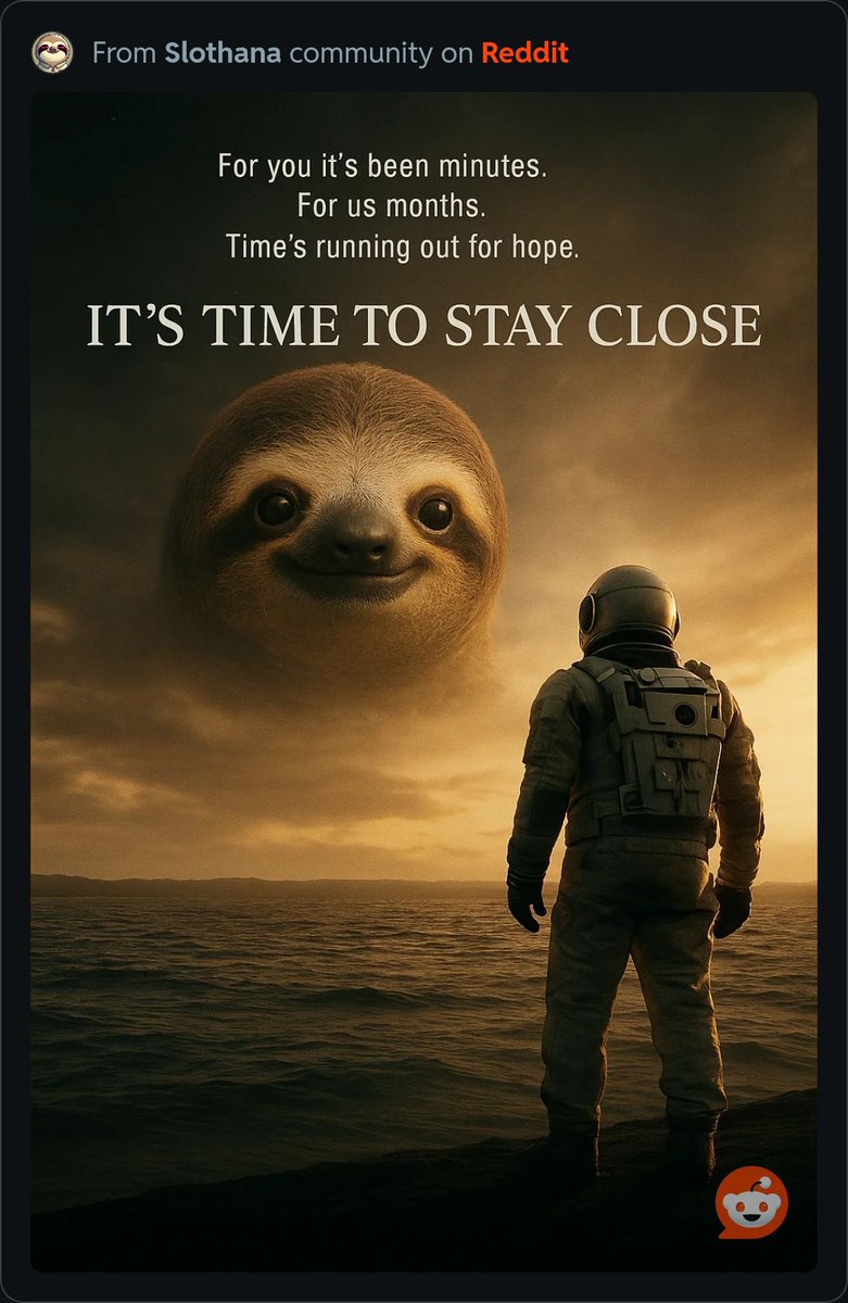 <a href="/CoinMarketCap/">CoinMarketCap</a> In one word $SLOTH 🚀

<a href="/SlothanaCoin/">Slothana</a> <a href="/SlothanaSNN/">Slomo News Network</a> #slothana #binance #solanamemecoin #next1000x #crypto #web3 #memecoin #altseason #bitcoin150k #memecoin1000x #moon #billionaire