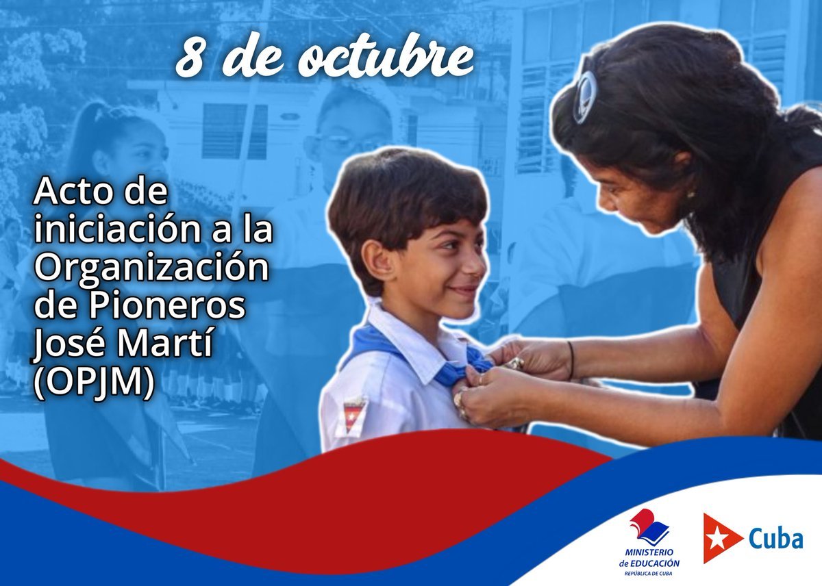 Moncadistas Siempre Listos .8 de octubre Acto de iniciación OPJM #CiegodeAvila #CiegodeAvilaRindeCuenta <a href="/Marlen31443761/">Marlen Triana Mederos 🌷</a> #Cuba 
 #LatirAvileño  #EducaciónCiegodeAvila  <a href="/CalderonPineiro/">Luis Enrique Calderón</a>  #CubaMined 
<a href="/yuslayvis/">AlejandraYBG</a>    <a href="/DiazCanelB/">Miguel Díaz-Canel Bermúdez</a> <a href="/MMarreroCruz/">Manuel Marrero Cruz</a> <a href="/AlfreMenendez/">Alfre Menendez</a> <a href="/JHGcasanova/">julio Heriberto Gómez Casanova</a>  <a href="/btan0987/">Naima Ariatne Trujillo</a>