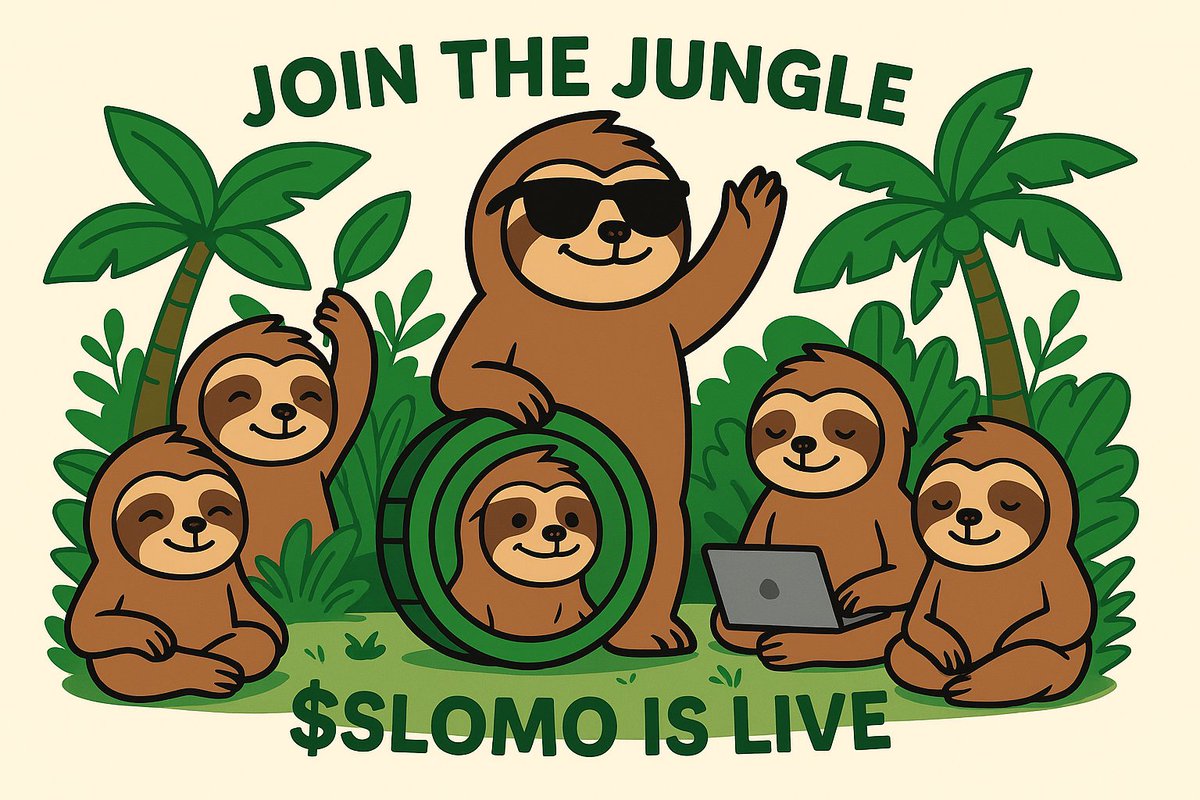 JoinTheSlow's tweet photo. 🦥 The Slomo Crew is forming...

Join the jungle, bring the memes 🌿
Telegram 👉 https://t.co/v9NFHolSOI
$SLOMO is live 🚀

#Solana #Memecoin https://t.co/CCKwGMxhCt