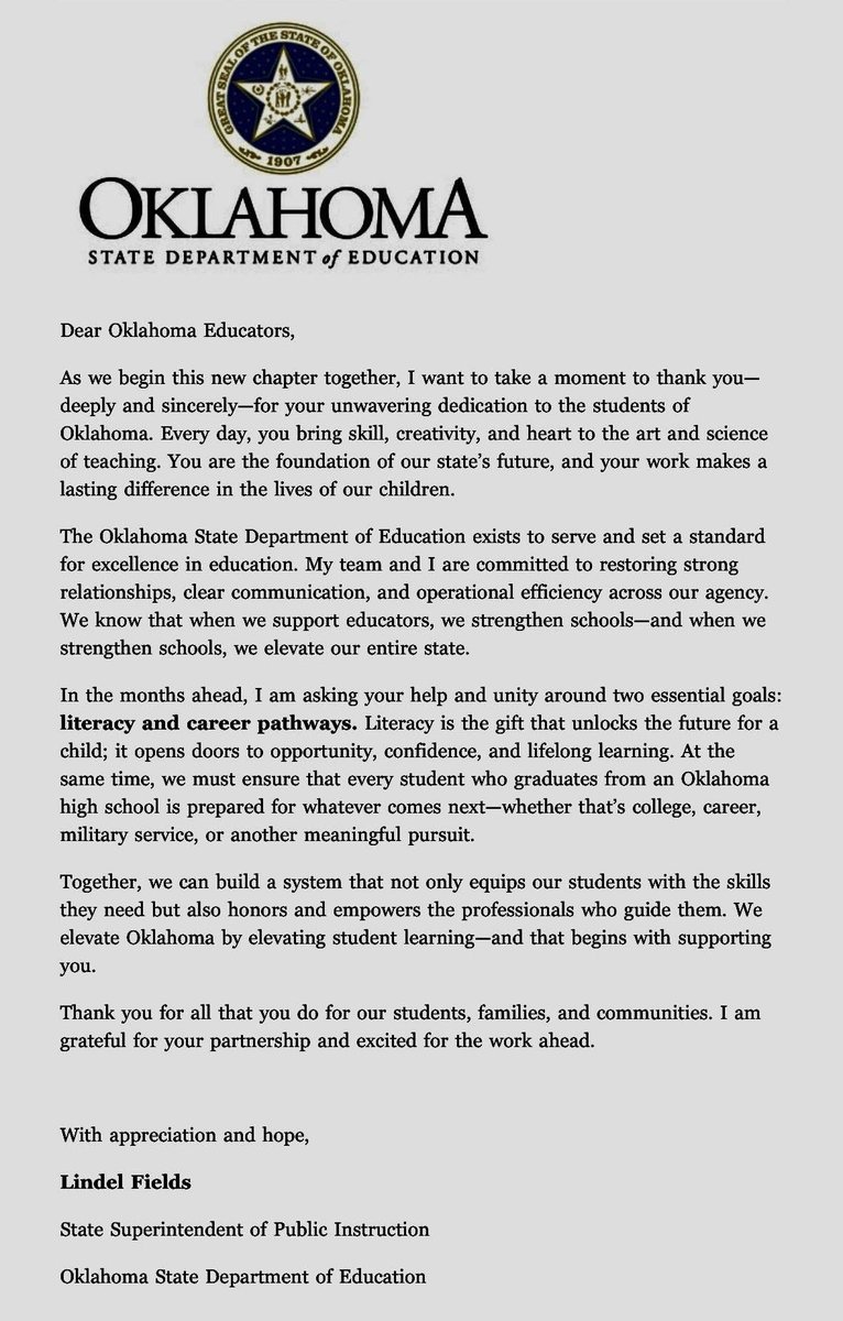 We are now an OSDE fan account. 

Thank you, <a href="/lindelfields/">Lindel Fields</a>!