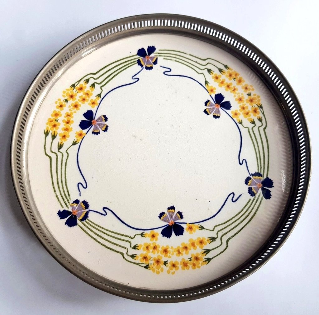 Art Nouveau tray from c. 1900 by WMF, Germany.