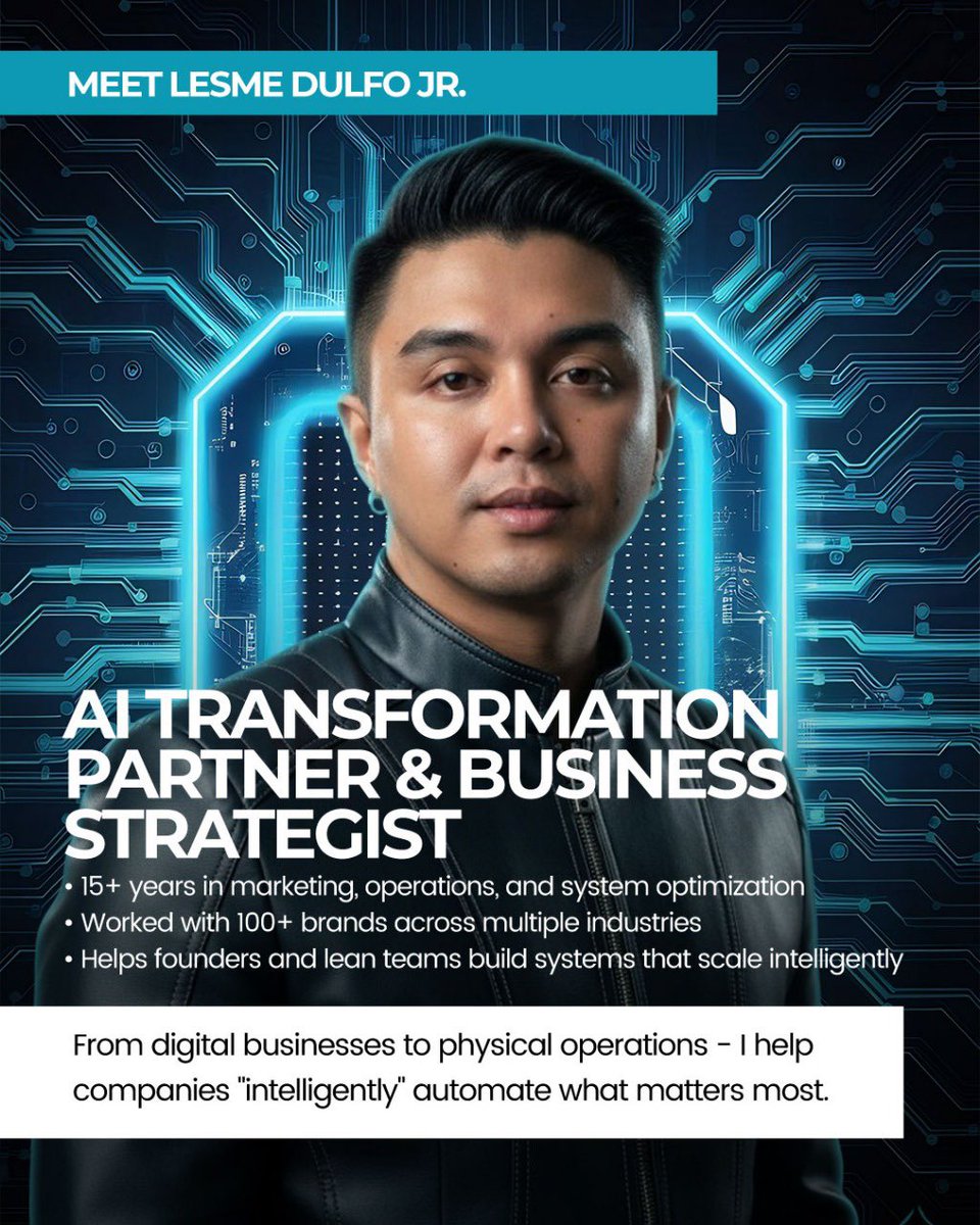 Lesme Dulfo Jr. - AI Transformation Leader tweet media