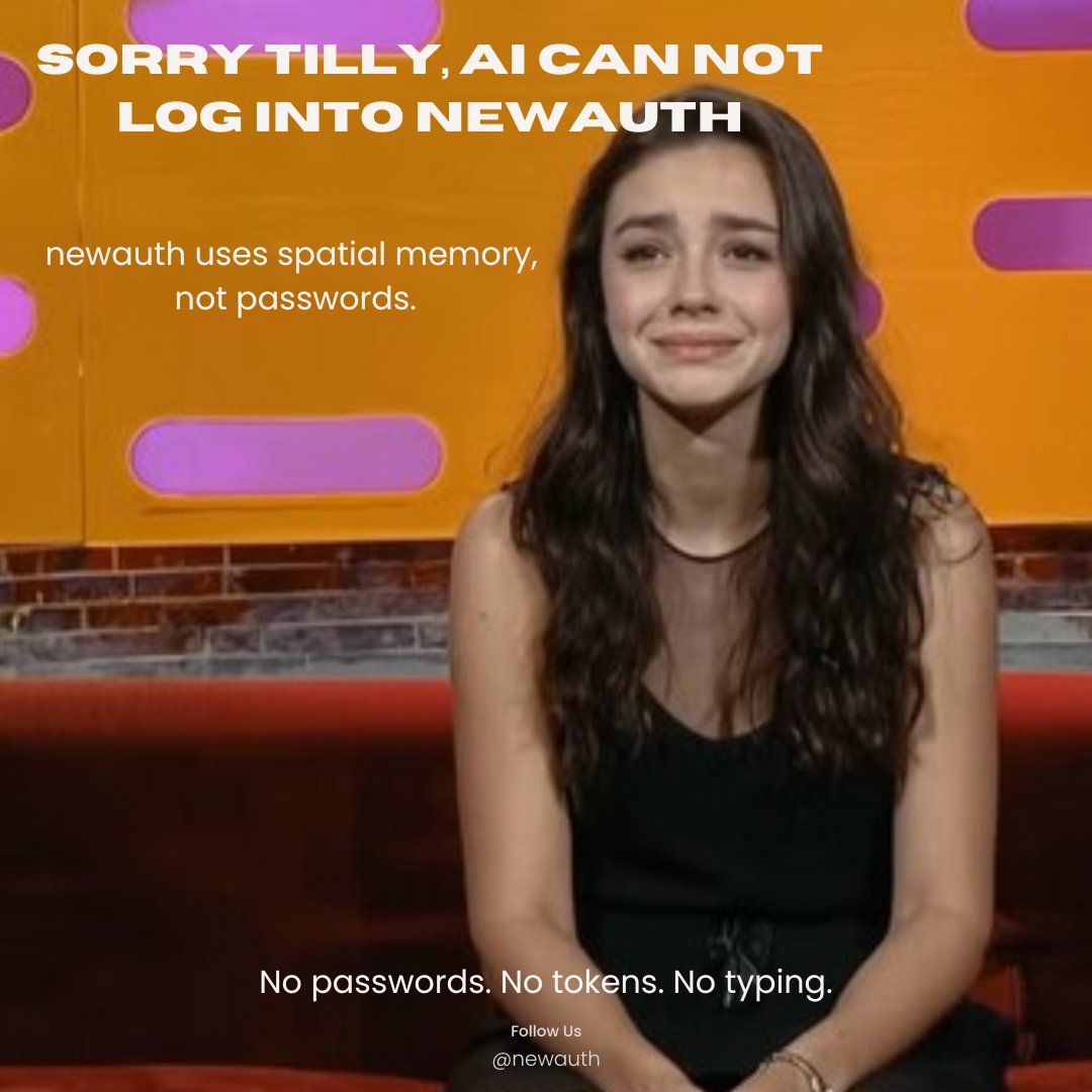 newauth's tweet photo. #CyberSecurity #Authentication #ZeroTrust #AIHumor #SorryTilly #TechForHumans #TechSatire https://t.co/lMIzVDwakZ