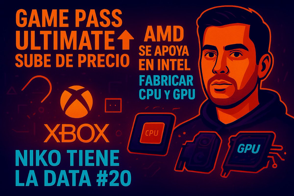 Hoy a las 20hs <a href="/nikovillarino/">Nicolás⭐️⭐️⭐️</a>
Tiene la data!

💸 Game Pass sube de precio + AMD negocia con Intel | NTD #20

💸 Game Pass Ultimate se va a las nubes

⚔️ AMD + Intel: enemigos íntimos